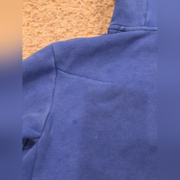Nike Blue Zip-Up Hoodie with Chest Pocket - Picture 5 of 8